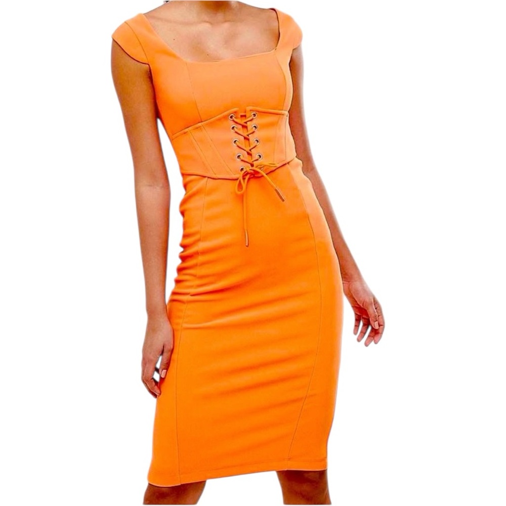 Asos Corset Midi Dress